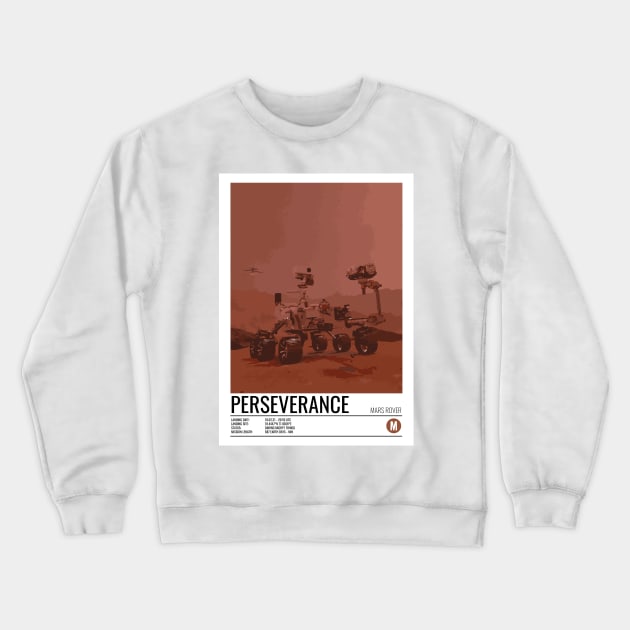 Perseverance Rover Crewneck Sweatshirt by Walford-Designs